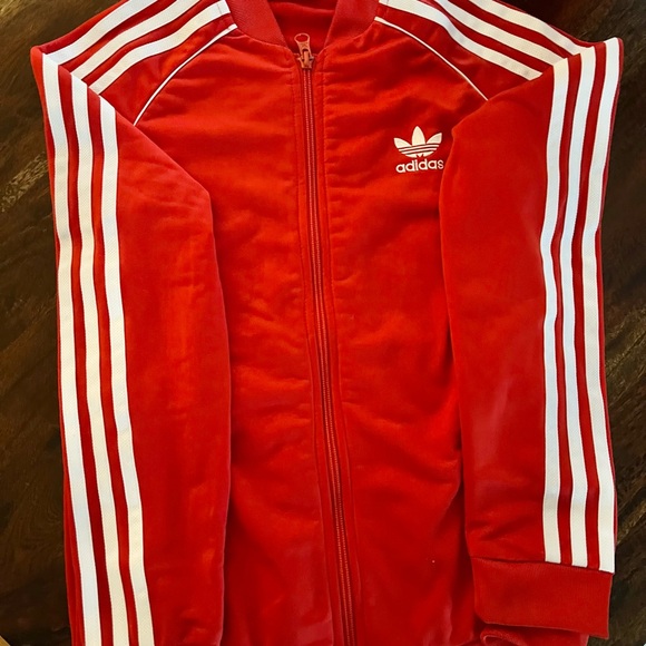 adidas Originals Adicolor Superstar Track Jacket in Red - 11/12 - Picture 8 of 8